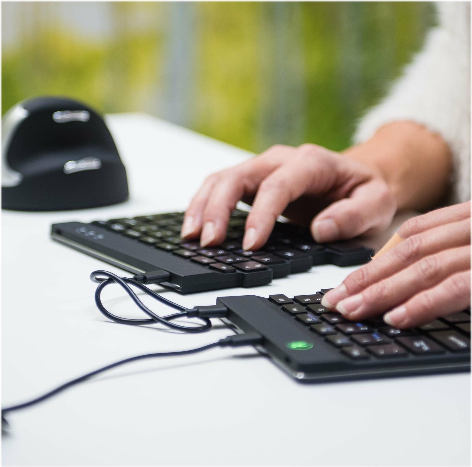 R-Go Tools Ergonomische Tastatur Split Break QWERTZ Schwarz