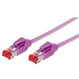 Tecline 71810M Category 6A Ethernet Patchkabel (S/FTP, PiMF, EIA/TIA, Class EA, 10 m) erikaviolett (71810M)