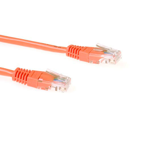 ACT Patch-Kabel CAT 6 U/UTP RJ-45 3 m Orange