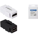 LogiLink Keystone Modular Verbinder HDMI mit Repeater mit Einrastvorrichtung für Standard Keystone Panels & Dosen, - 1 Stück (NK0033)