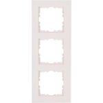 KOPP Abdeckrahmen 3-fach HK07 PURE (228 x 86 x 9,5 mm | IP20 | Klemmbefestigung) - in reinweiß (407029002)