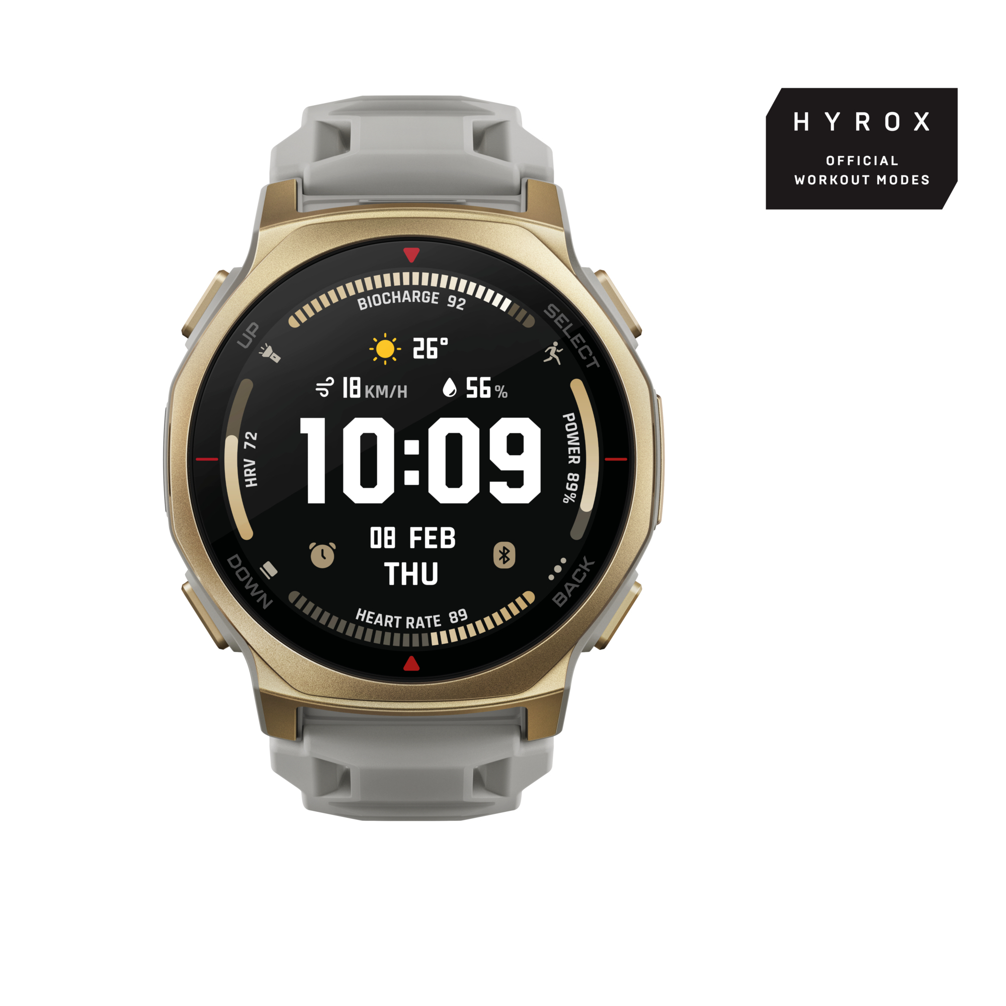 Amazfit T-Rex 3 Pro 44mm AMOLED Smartwatch 1.32" Arctic Gold