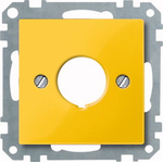 MERTEN Zentralplatte Not-Aussch. 393803 gelb Einlochbefestigung 393803 393803 (393803)