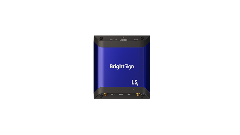 BRIGHTSIGN H.265, Full HD, HTML5, graphics & digital audio, ideal for looping video, simple HTML5 widgets and animation and single touchscreen experiences. (LS425)