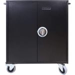 LEBA NoteCart Flex Extended 16 Laptop/Tablet Ladewagenschrank | Steckdosen | 15.6" | schwarz | bulk | NCF-E-16-SC