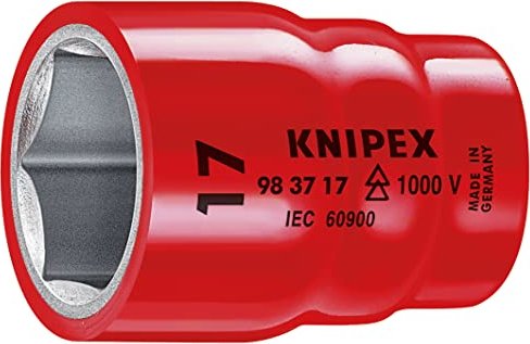 Knipex VDE-Doppelsechskant-Steckschlüssel, 1/2", 3/8 (98 37 1/2)