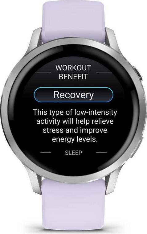 Garmin Venu 4 Smartwatch 41mm grau/silber lavendelblau (010-03013-01) (geöffnet)