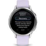 Garmin Venu 4 Smartwatch 41mm grau/silber lavendelblau (010-03013-01) (geöffnet)