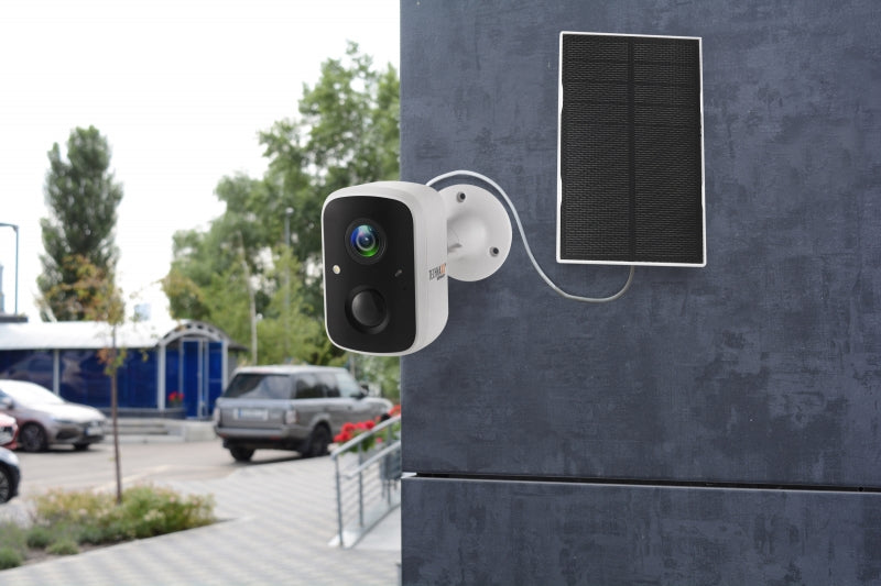 Technaxx TX-244 4 MP WLAN IP-Überwachungskamera Outdoor Solar Kabellos Schwarz, Weiß