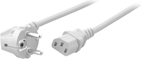 EFB-Elektronik Netzleitung Schutzkontakt 90° - C13 180°, weiß, 1,8 m, 3 x 0,75 mm² Hersteller: EFB Elektronik (EK588WS.1,8V2)