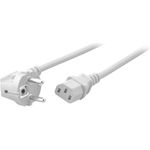 EFB-Elektronik Netzleitung Schutzkontakt 90° - C13 180°, weiß, 1,8 m, 3 x 0,75 mm² Hersteller: EFB Elektronik (EK588WS.1,8V2)