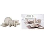Ritzenhoff & Breker Kombiservice KRETA, 16-teilig aus Steingut, spülmaschinengeeignet, Set bestehend aus: - 1 Stück (747126)