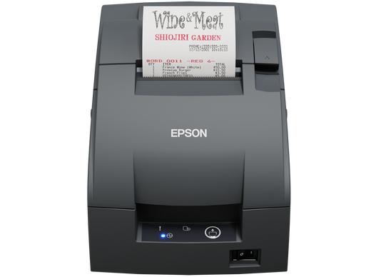 Epson TM-U220IIB (142) Belegdrucker Nadeldrucker 9-Pin 76 mm Cutter LAN USB 2.0 Dunkelgrau