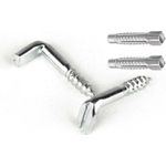 IT-BUDGET Set zur Wandbefestigung von Wandverteilern - 2 x Schraubhaken, 2 x Dübel (99ITBWNDHKNDBL)