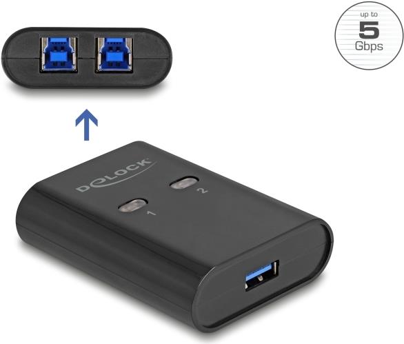 Delock USB 5 Gbps Switch für 2 PC an 1 Gerät (11508)