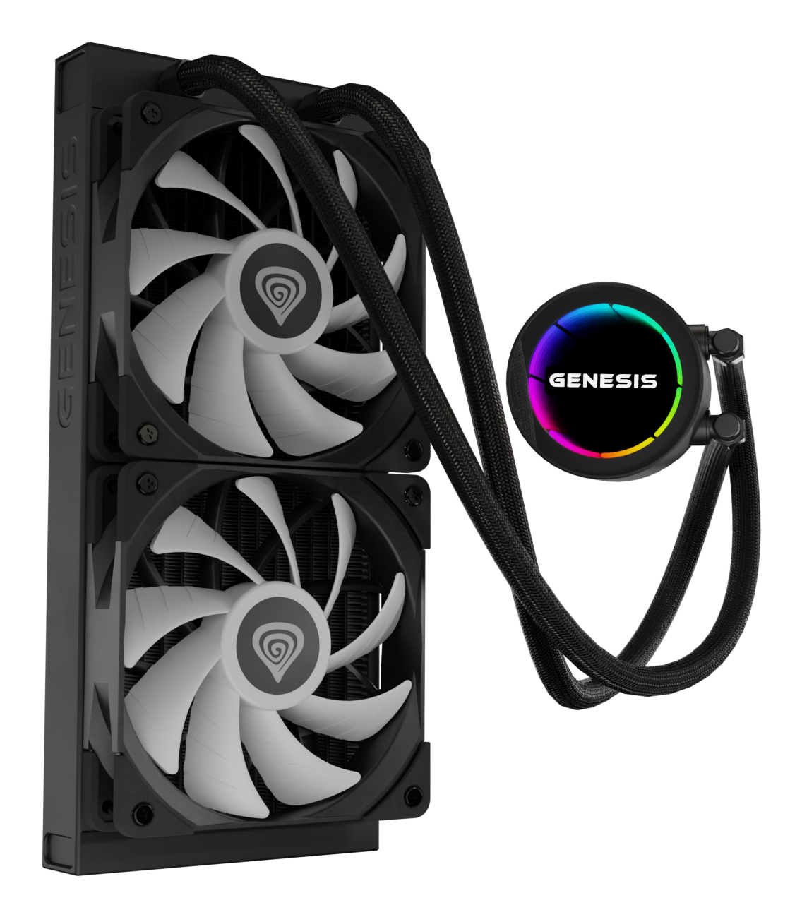 Genesis Hydria 240 ARGB Prozessor-Flüssigkeitskühlsystem Schwarz