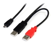 StarTech.com USB Y Cable for External Hard Drive (USB2HAUBY3)
