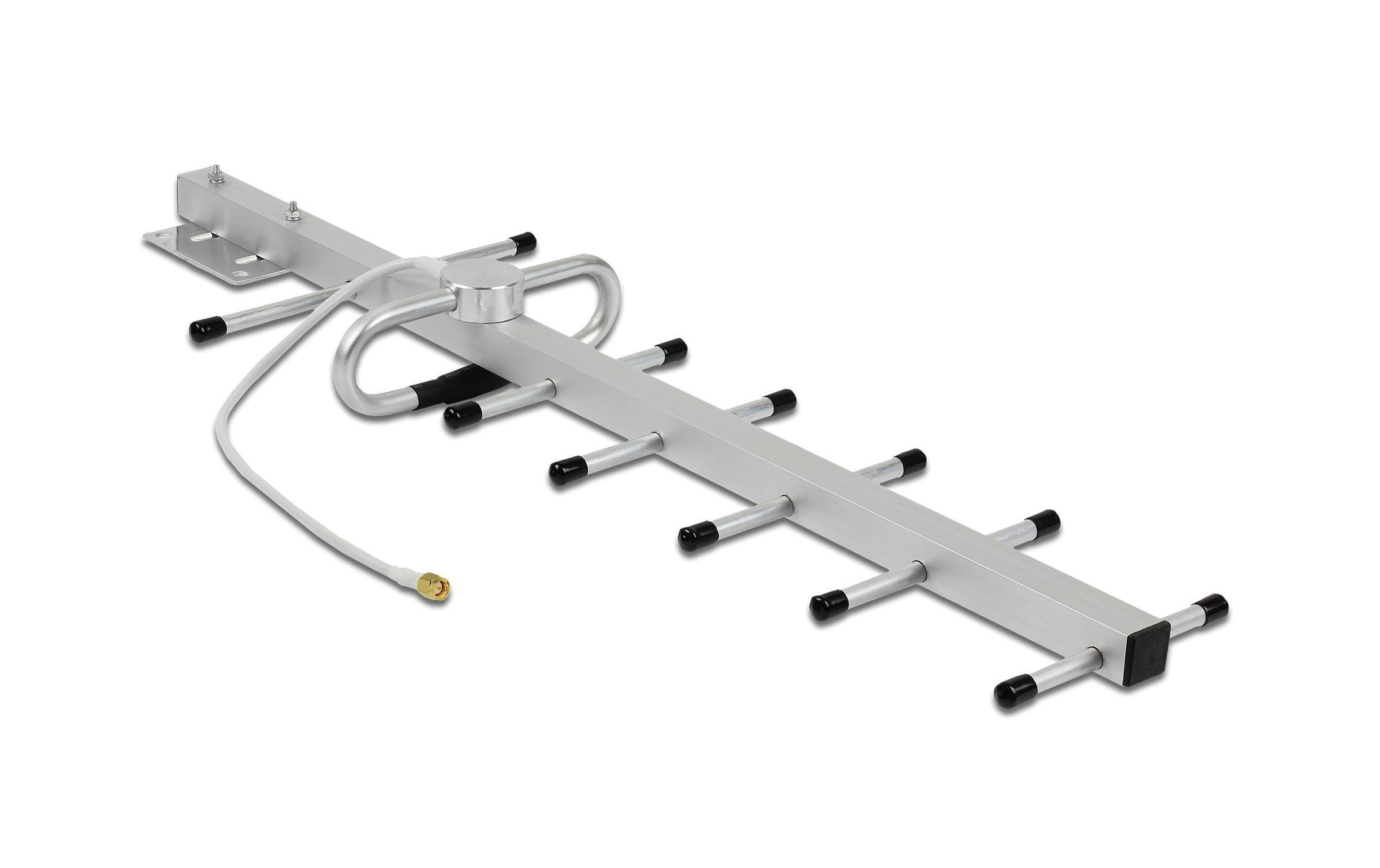 Delock LPWAN 806 - 896 MHz Yagi Antenne 10 dBi SMA Silber