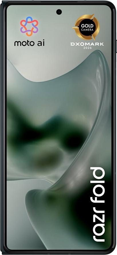 Motorola Razr Fold 5G Dual-SIM Smartphone 16 GB RAM 512 GB 8.09" Android 16 Schwarz, PANTONE Blackened Blue
