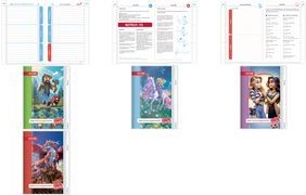 ROTH Hausaufgabenheft Magische Einhornreiterin für clevere Faule liniert DIN A5 ohne Rand, 104 Blatt (89505)