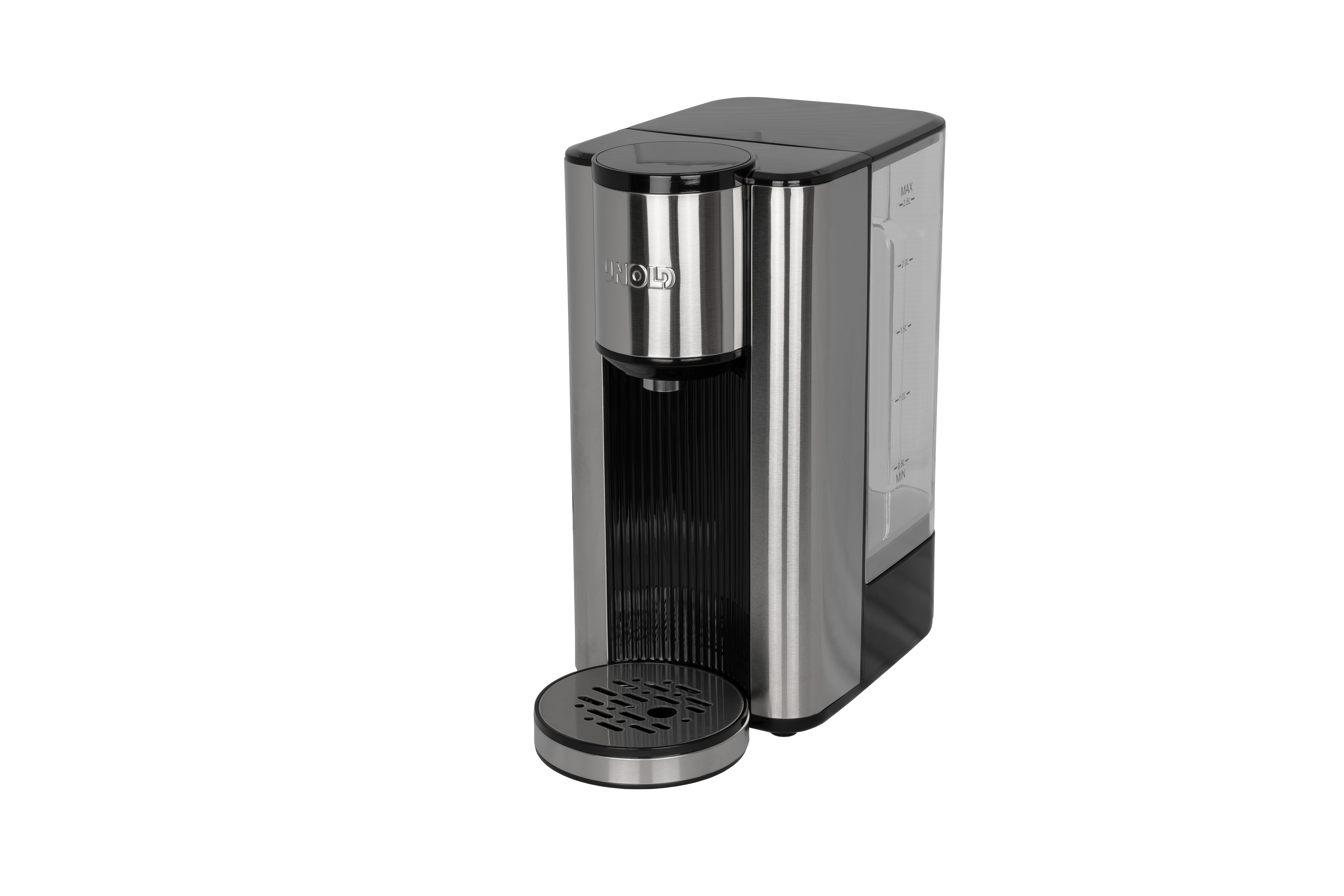Unold Ava Heißwasserbereiter 2,5 l 2600 W Schwarz, Silber