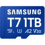 Samsung T7 microSDXC Speicherkarte 1 TB UHS-I bis 170 MB/s Lesen U3 V30 A2 (MB-MB1T0T/WW)