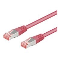 Wentronic Goobay CAT 6 Patchkabel, S/FTP (PiMF), Magenta, 10 m - LSZH halogenfrei, Kupfer (93435)