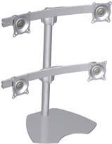 Chief Quad Monitor Table Stand Silber (KTP440S)