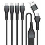 4smarts 541023 USB Kabel 1,2 m USB A/USB C USB C/Micro USB-A/Lightning Schwarz (541023)