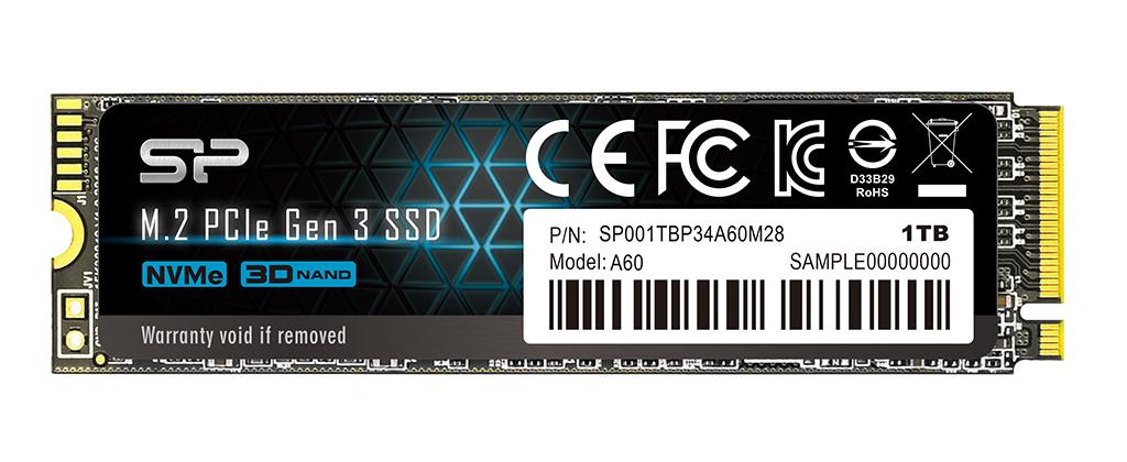 Silicon Power Ace A60 SSD 1 TB M.2 NVMe PCIe Gen3 x4