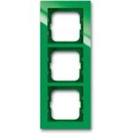 Busch-Jaeger 1723-286. Produktfarbe: Grün, Oberflächentyp: Glänzend, Design: Schraubenlos. Breite: 91 mm, Höhe: 233 mm, Dicke: 1,1 cm (2CKA001754A4339)