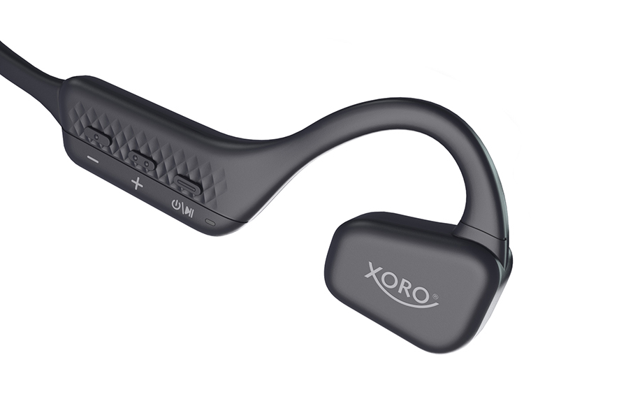 Xoro KHB 35 Open-Air Ohrbügel-Kopfhörer Bluetooth 5.0 IP67 Black