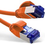 InLine® Patchkabel Slim, Cat.6A, S/FTP, TPE (LSZH) flexibel, PoE, orange, 5m (74905O)