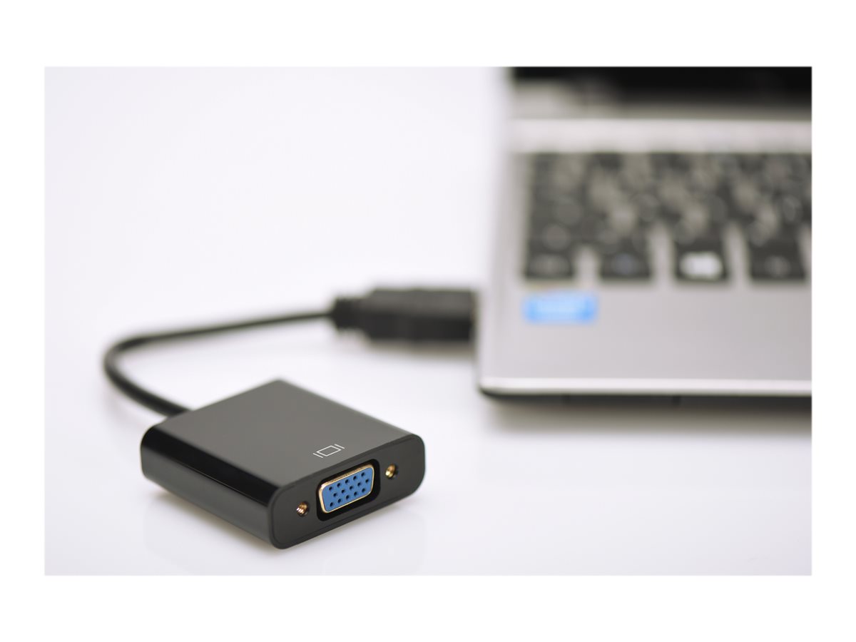 Digitus DIGITUS DA-70461 HDMI auf VGA Konverter Schwarz