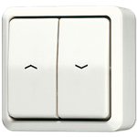 JUNG 639 VA Elektroschalter Drucktasten-Schalter Elfenbein (639VA)