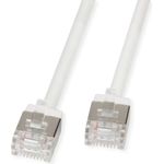 ROLINE U/FTP Patchkabel Kat.6A Ultra- kurzer RJ45 weiss 1m (21.15.4571)