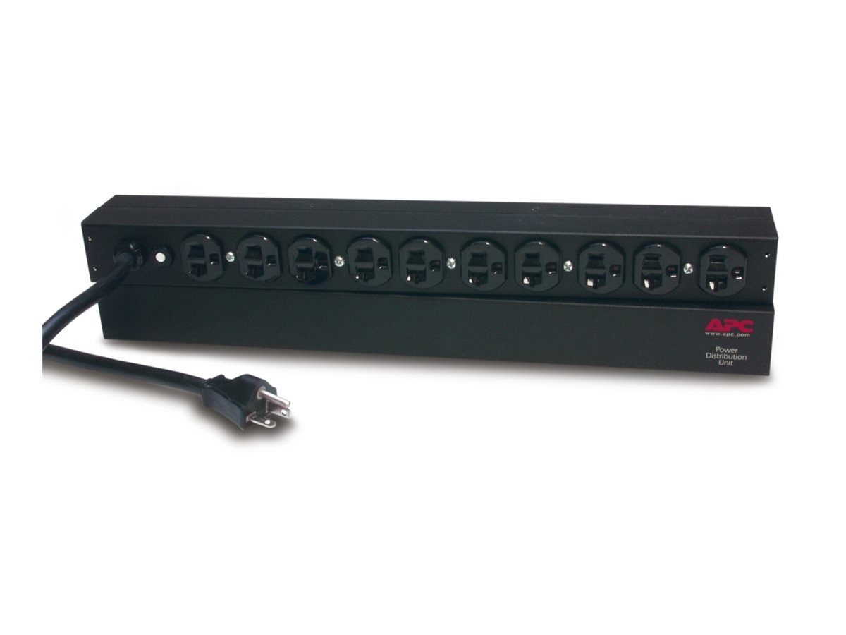 APC Basic Rack-Mount PDU AP9563 1U 20A 120V Schwarz