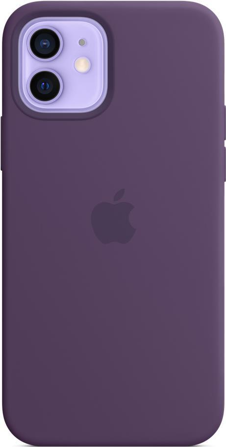 Apple with MagSafe - Schutzhülle für Mobiltelefon - Silikon - Amethyst - für iPhone 12, 12 Pro