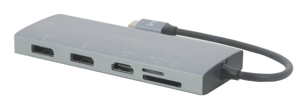Mobilis Docking Station 12-in-1 USB-C 100 W Grau