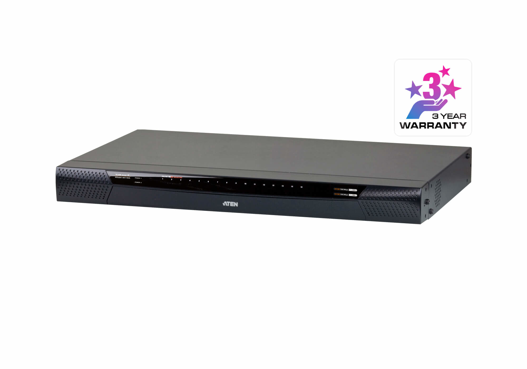 ATEN KVM over IP KN1116VA 16-Port KVM-Switch Schwarz