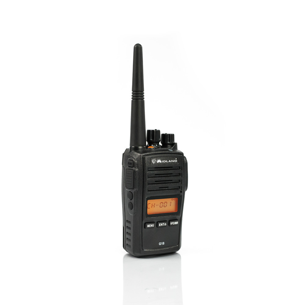 Midland G18 04 PMR446 Funkgerät 8 Kanäle IP67 Schwarz