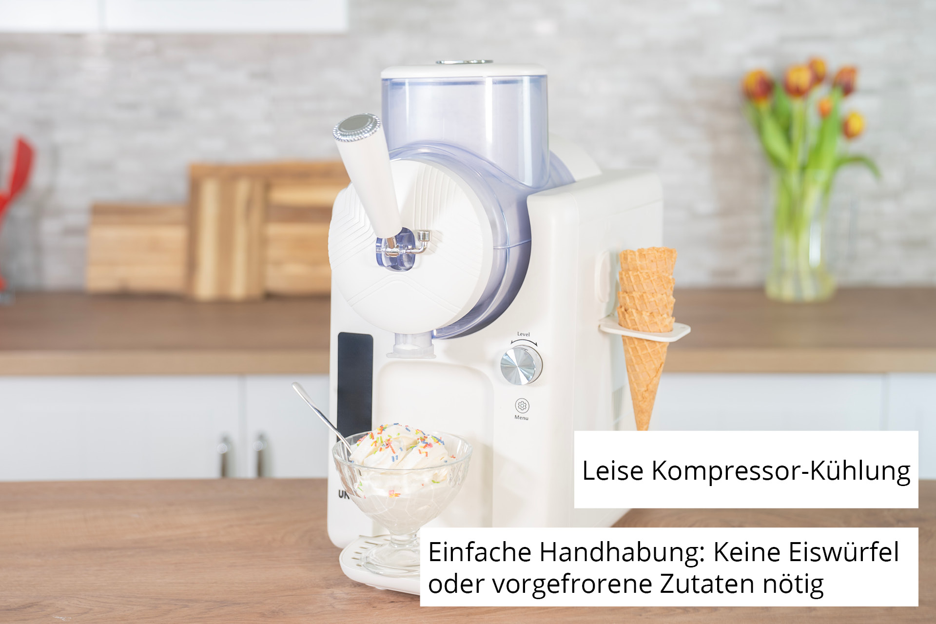 Unold 48950 Sofie 2in1 Slush- & Softeismaschine 2 l 150 W Weiß