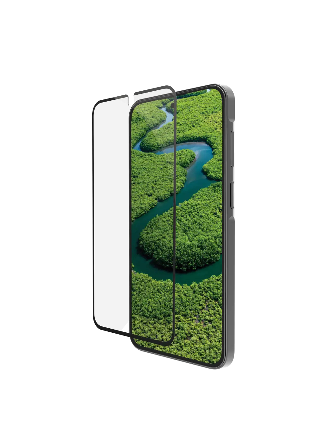 dbramante1928 Eco-Shield Bildschirmschutz Samsung Galaxy A55 Antibakteriell Schwarz/Transparent