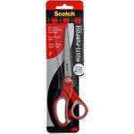 3M Scotch Komfortschere, Länge: 180 mm, rot/grau, spitz Klingen aus rostfreiem Edelstahl, Komfortgriff aus (1427)