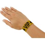 sigel Eventbänder "Super Soft", mit Aufdruck "VIP", gold aus besonders weichem Material, manipulationssicherer - 1 Stück (EB217)