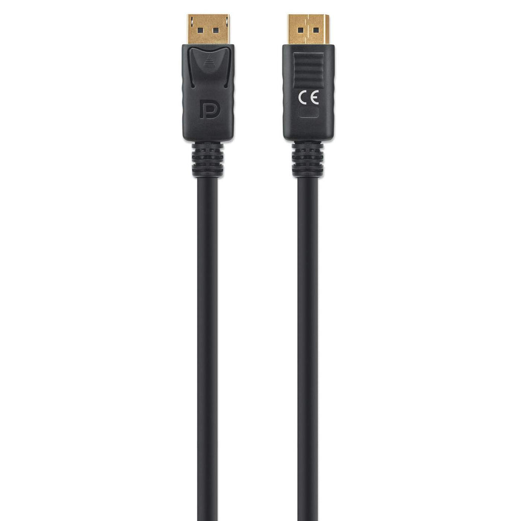 Manhattan DisplayPort 1.4 Kabel 8K@60Hz / 4K@120Hz, 2 m, Schwarz