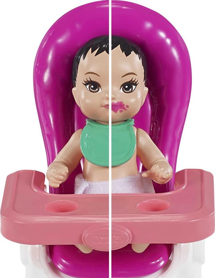 Mattel Barbie "Skipper Babysitters Inc." Geburtstag-Spielset mit Baby-Puppe (brünett) (M_GRP40)