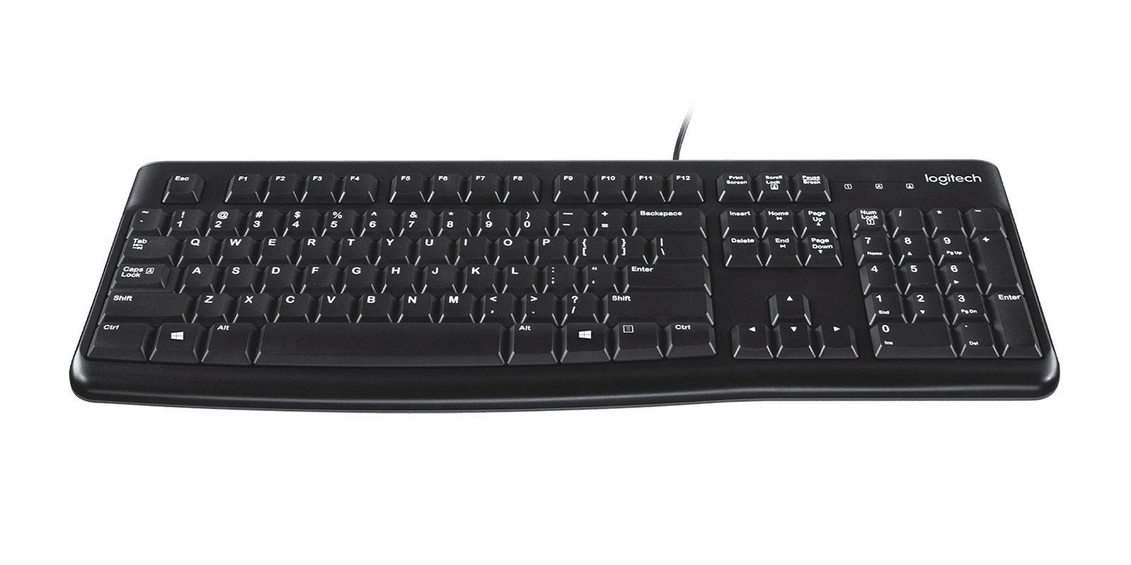 Logitech K120 kabelgebundene Tastatur USB QWERTY Spanisch Schwarz