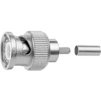 Telegärtner BNC-Kabelstecker Crimp 75 Ohm, crimp/crimp, crimp/crimp HDTV = 28 dB / 3 GHz; Professional, 1.2L/4.8 Dz (J01002A0073)