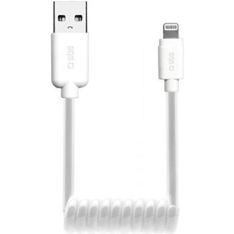 SBS TECABLEUSBIP5SW Lightning-Kabel 0,5 m Weiß TECABLEUSBIP5SW 